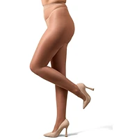 MeMoi Women's Crystal Sheer Non-Control Top Pantyhose Mm-209