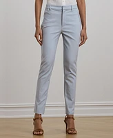 Lauren Ralph Double-Faced Stretch Cotton Pant, Regular & Petites