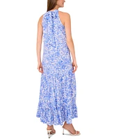 Vince Camuto Women's Oscar Halterneck Tiered Maxi Dress