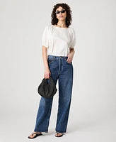 French Connection Women's Alexis Cotton Puff-Sleeve Top