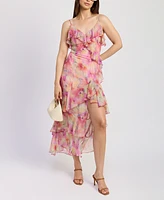 En Saison Women's Amari Ruffle-Trim Maxi Dress