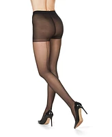 MeMoi Women's Control Top Pantyhose with Backseam Cuban Heels Mm-618