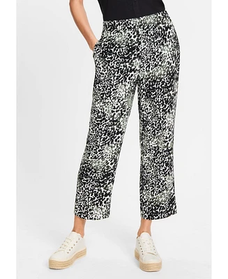 Olsen Women's Mona Fit Modern Animal Print Pant