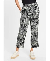 Olsen Women's Mona Fit Modern Animal Print Pant