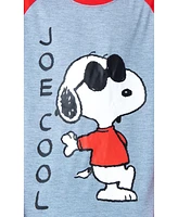 Peanuts Boys Joe Cool Snoopy Pajamas Raglan Shirt And Pant Sleepwear Set