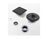 6 Inch Stainless Steel Square Shower Drain with Strainer
