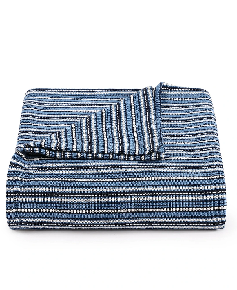 Tommy Hilfiger Nantucket Stripe Cotton Blanket