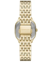 Skagen Women's Mellem Lille Quartz Three-Hand Gold Stainless Steel Watch, 28mm
