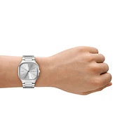 Skagen Men's Mellem Quartz Three-Hand Silver Stainless Steel Watch, 40mm