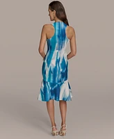 Donna Karan New York Women's V-Neck Sleeveless Dress