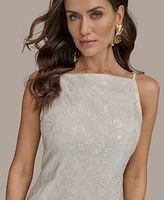 Donna Karan New York Women's Floral Sequined Dress