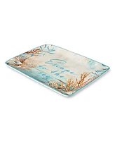 Certified International Escape to the Sea Rectangular Platter
