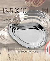 Certified International Silver Plated Oyster Platter