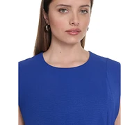 Calvin Klein Plus Side-Cinched Sleeveless Midi Dress