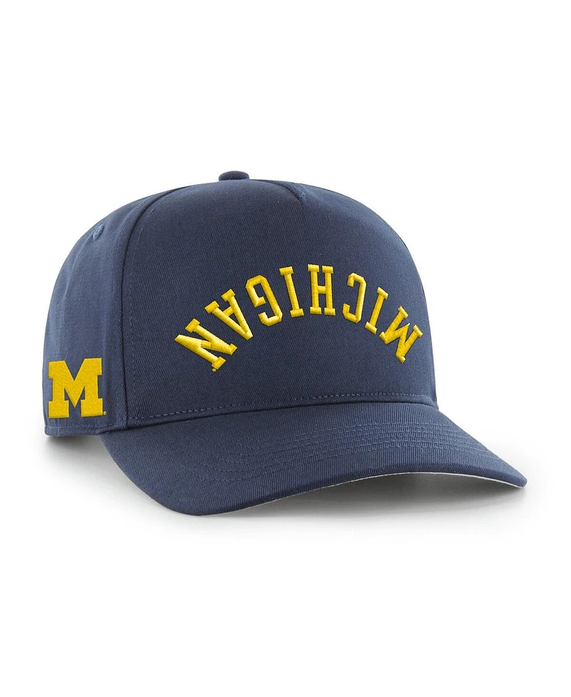 '47 Brand Men's Navy Michigan Wolverines Flip Script Hitch Adjustable Hat