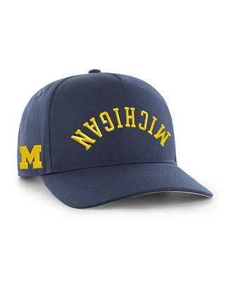 '47 Brand Men's Navy Michigan Wolverines Flip Script Hitch Adjustable Hat