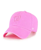 '47 Brand Women's Pink Washington Nationals Bright Side Clean Up Adjustable Hat