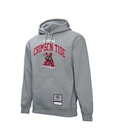 Mitchell & Ness Men's Heather Gray Alabama Crimson Tide Classic Arch Pullover Hoodie