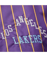 Mitchell & Ness X Dannijo Women's Purple Los Angeles Lakers Satin Full-Snap Jacket