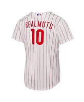Nike Big Boy's and Girl's J.t. Realmuto White Philadelphia Phillies Home Replica Player Jersey