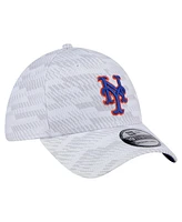 New Era Men's White New York Mets Graded 39THIRTY Stretch Fit Hat