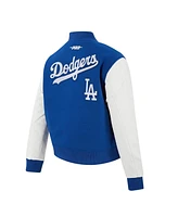 Pro Standard Women's Royal Los Angeles Dodgers Game Day Classics Wool Full-Zip Varsity Jacket