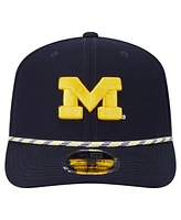New Era Men's Navy Michigan Wolverines Game Day Multi-Rope 9SEVENTY Stretch-Snap Hat