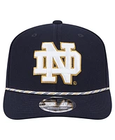 New Era Men's Navy Notre Dame Fighting Irish Game Day Multi-Rope 9SEVENTY Stretch-Snap Hat