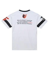 Mitchell & Ness Men's White Baltimore Orioles Cooperstown Collection Team Origins Premium T-Shirt