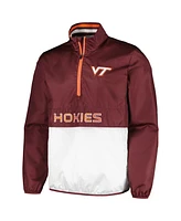 G-iii Sports by Carl Banks Men's Maroon Virginia Tech Hokies Cornerman Half-Zip Top