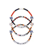 Foco Detroit Tigers Friendship Bracelet, Set of 3