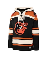 '47 Brand Men's Black Baltimore Orioles Superior Lacer Pullover Hoodie