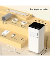 Cowsar 8,000 Btu Portable Air Conditioners Cool Up to 350 Sq.Ft, 4 Modes Portable Ac with Remote Control/Large Led Display/24Hrs Timer/Installation Ki
