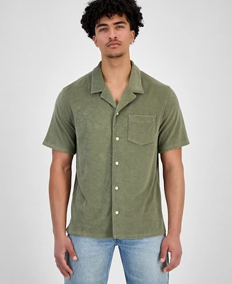 Levi's Men's Portola Short Sleeve Terry Button-Front Camp Shirt