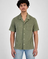 Levi's Men's Portola Short Sleeve Terry Button-Front Camp Shirt