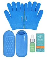 Purecode Men's 3-Pc. Moisturizing Gel Set, Gloves L-xl, Socks 10-12