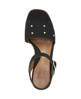Naturalizer Women's Kira Block Heel Square Toe Platform Sandals