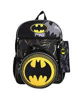 Dc Comic Book Batman Symbol 5-Piece Backpack Accessory Set for boys