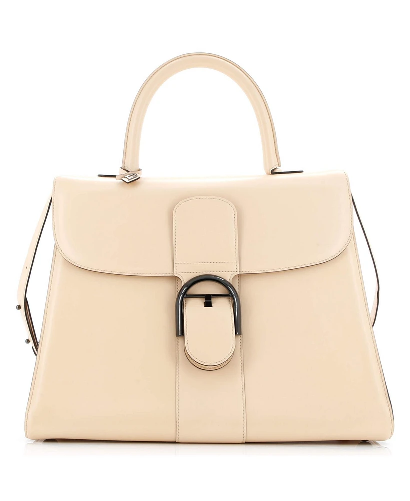Pre-Owned Delvaux Gm Brillant Top Handle Bag Leather