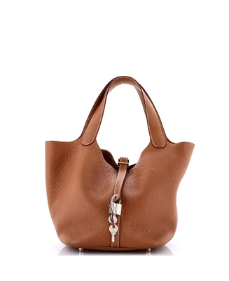 Pre-Owned Hermes Mm Picotin Lock Bag Clemence