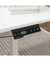 63 in. Width L-Shape Black Wooden 3-Drawer Computer Desk with Adjustable Height, Open Shelves & A Door Storage Cabinet