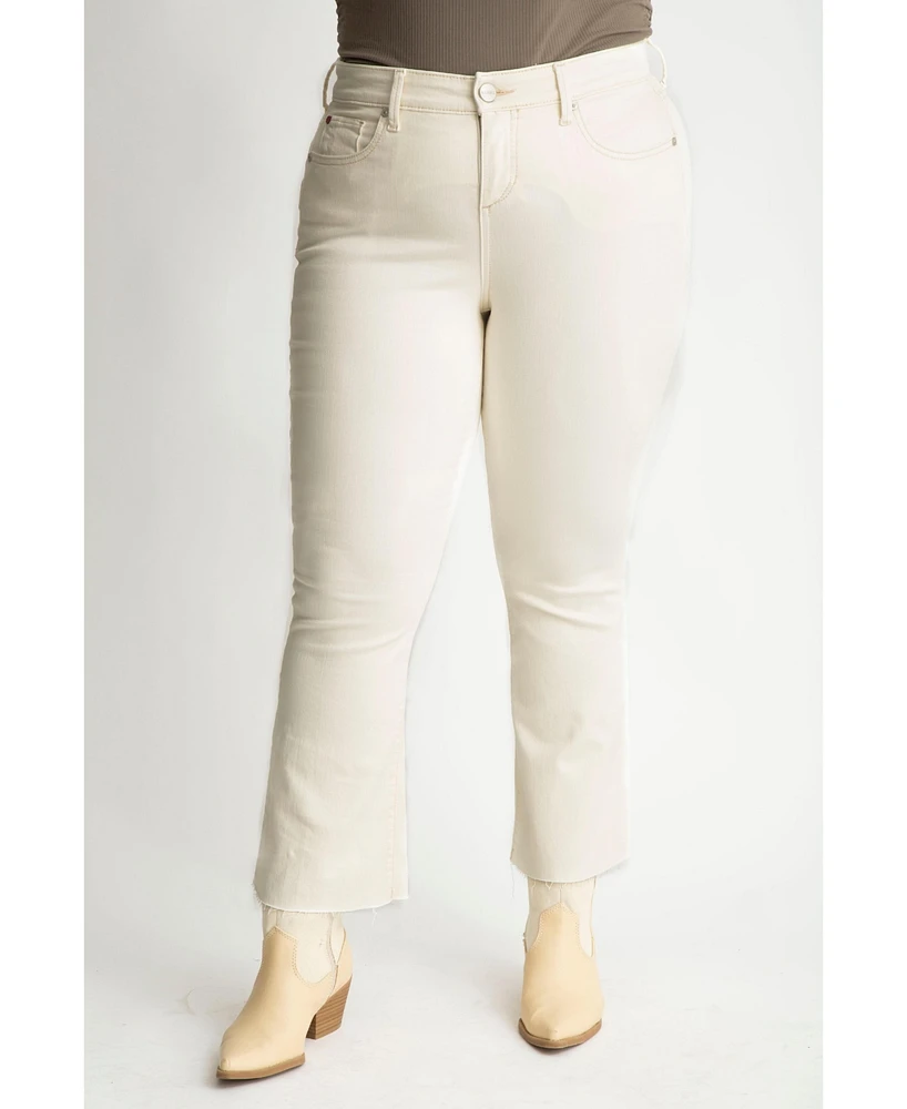 Slink Jeans Plus Color high rise flare 28" inseam