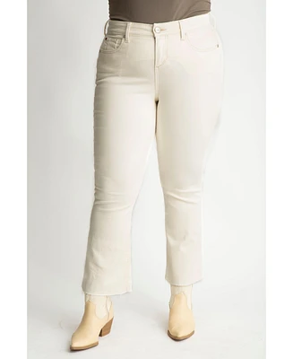 Slink Jeans Plus Color high rise flare 28" inseam