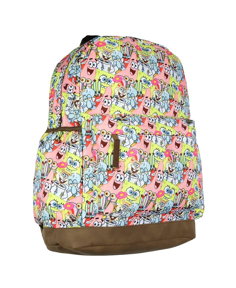 Spongebob SquarePants Backpack Patrick Squidward Character Collage Tech Laptop Sleeve Book Bag