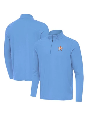 Antigua Men's Powder Blue Houston Astros Intent Quarter-Zip Top