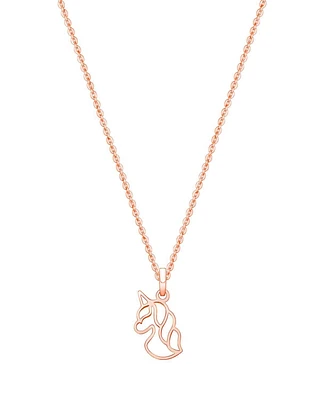 Tiny Blessings Girls Children's 14K Gold Unicorn Dreams 12-14" Necklace