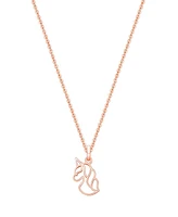 Tiny Blessings Girls Children's 14K Gold Unicorn Dreams 12-14" Necklace