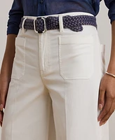 Lauren Ralph Petite Stretch Chino Wide-Leg Cropped Pants