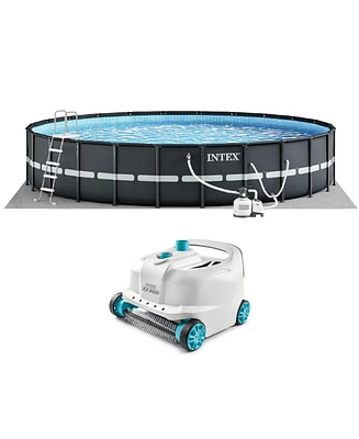 Intex Ultra Xtr 18' x 52" Above Ground Outdoor Pool Set with Pump & Robot Vacuum