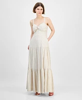 Taylor Women's Sweetheart-Neck Fit & Flare Maxi Dress